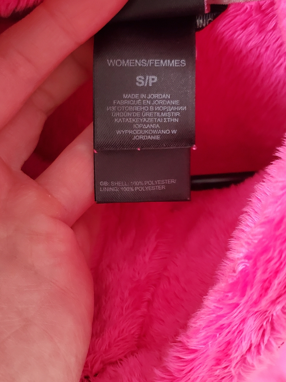 The North Face Pink Fuzzy Full-Zip Jacket - Picture 4 of 4